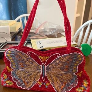 Butterfly Beaded Purse